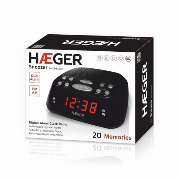 Rdio Despertador HAEGER RA-06B.005A