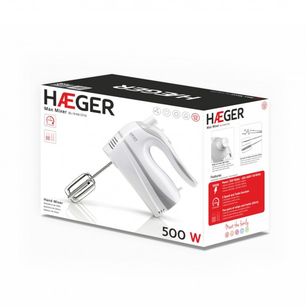 Batedeira HAEGER BL-5HW.011A - 500 W