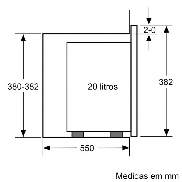 Micro-ondas BOSCH BFL524MS0 - 20 L