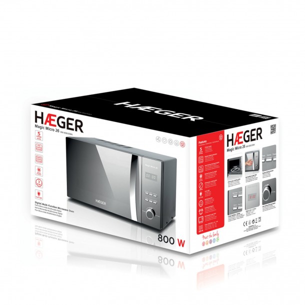 Micro-ondas HAEGER MW-80B.008A - 26 L