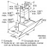 Exaustor Parede BOSCH DWK87CM60 - 80 CM