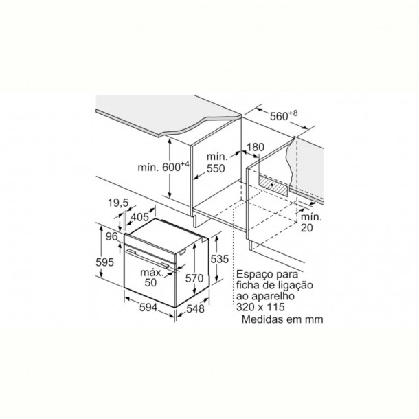 Forno BOSCH HBA510BR0 - 71 L - Manual