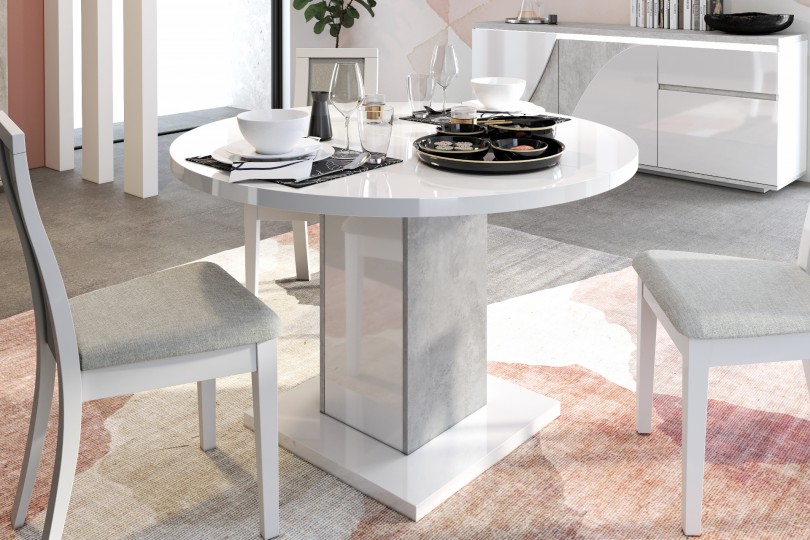 Mesa Sala Redonda Extensvel Goya