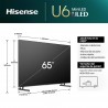 Tv Uled HISENSE 65U6NQ 65" Mini Led Quantum DOT 4k Ultra HD