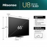 Tv Uled HISENSE 65U8NQ 65" Mini-LED 4K Ultra HD