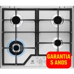 Placa Gs Butano/Propano ELECTROLUX KGS6436SX Inox - 4 Zonas