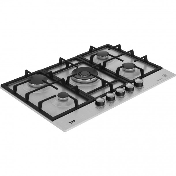 Placa Gs Natural BEKO HIAW75226SXE INOX - 5 Zonas