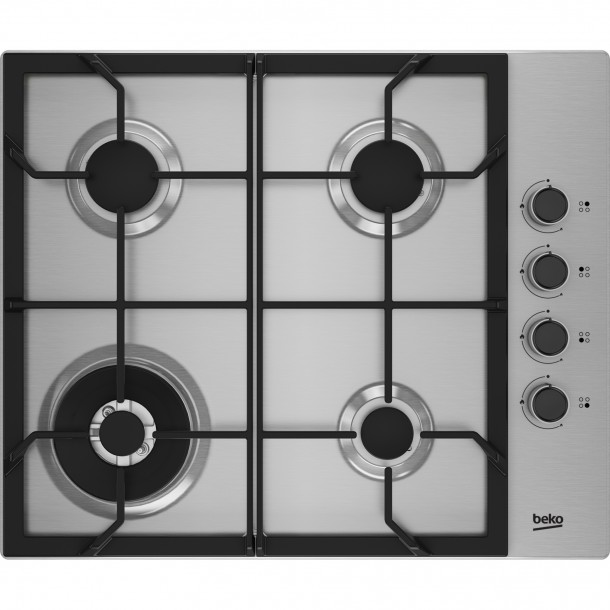 Placa Gs Natural BEKO HIBW 64125SX INOX - 4 Zonas