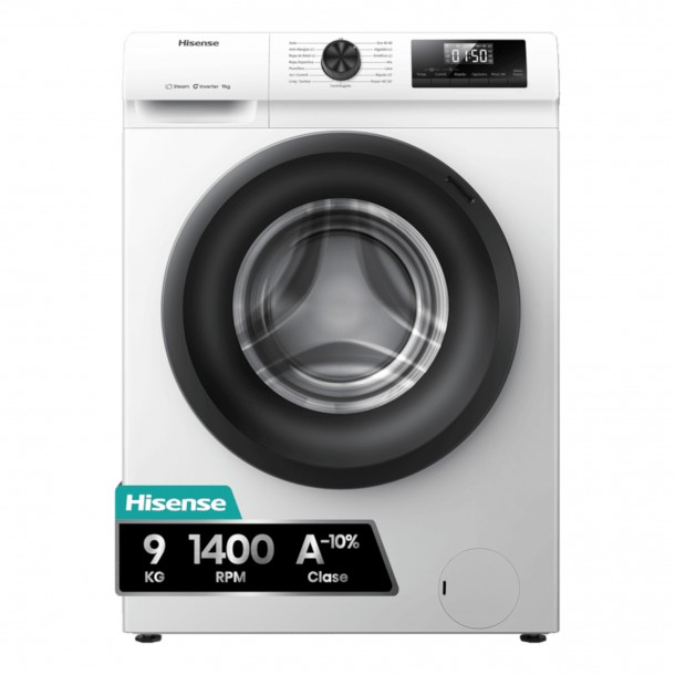 Mquina Lavar Roupa Hisense WF1Q9041BW - 9Kgs - 1400RPM