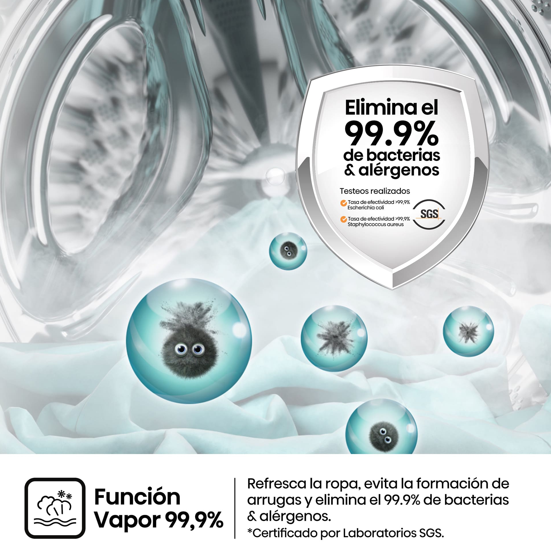 Máquina Lavar Roupa Hisense WF1Q9041BW - 9Kgs - 1400RPM