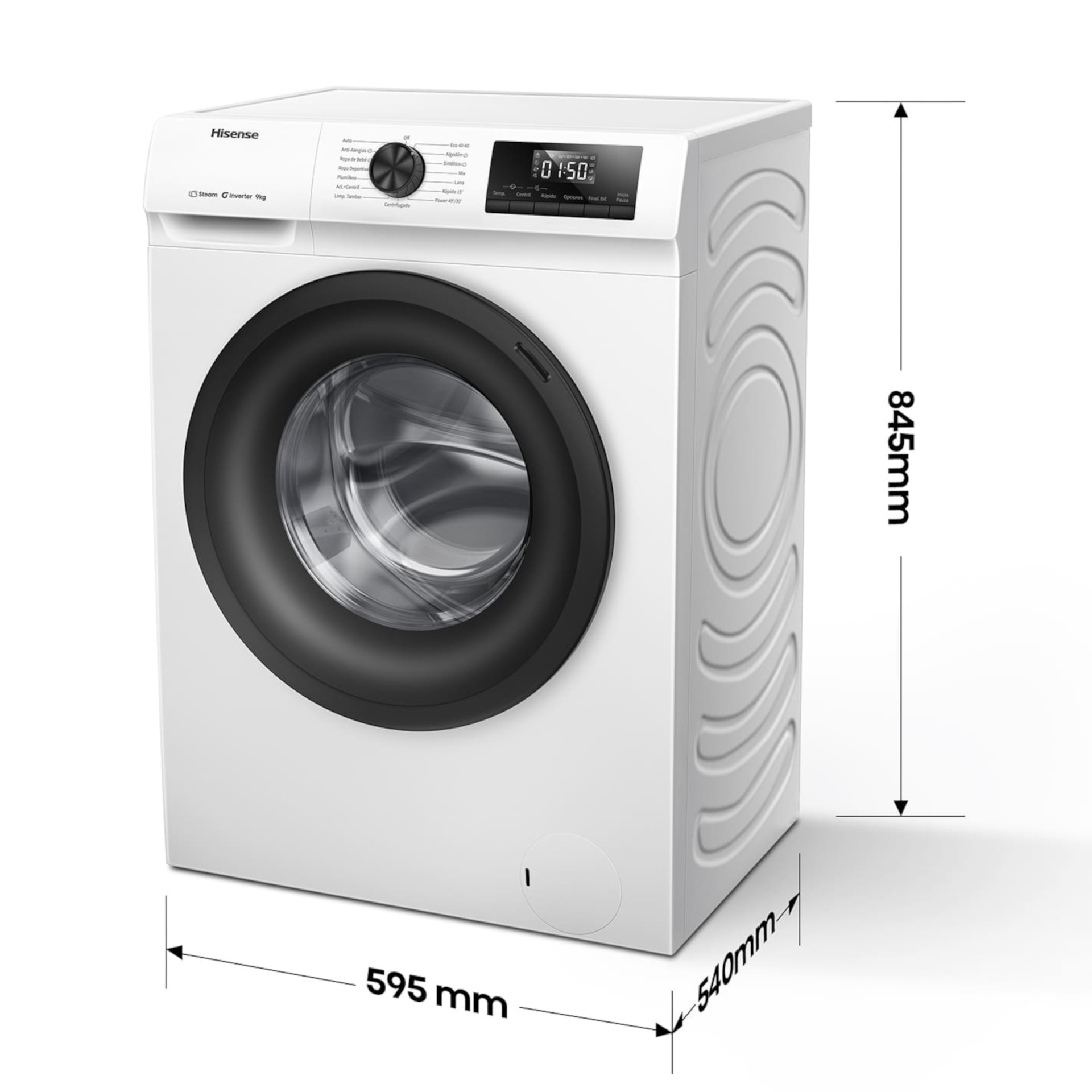 Máquina Lavar Roupa Hisense WF1Q9041BW - 9Kgs - 1400RPM