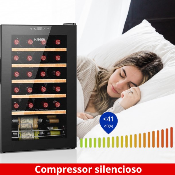 Garrafeira HAEGER WC-24B.006A - 24 Garrafas