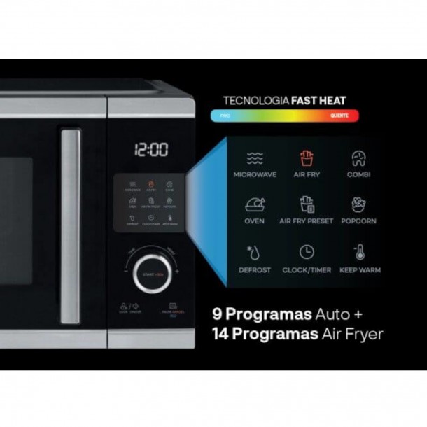 Micro-Ondas Air Fryer & Forno 26Lts FLAMA 1892FL