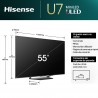 Tv Uled HISENSE 55U7NQ 55" Mini-LED 4K Ultra HD