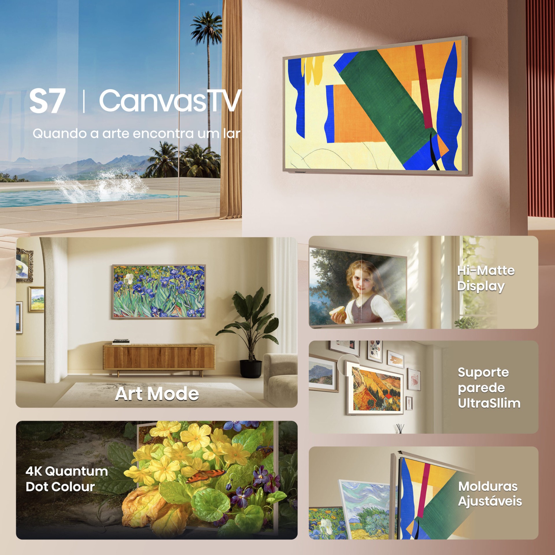 Qled Tv HISENSE Canvas TV 55S7NQ