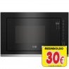 Micro-ondas BEKO BMGB 25333X Preto com tira Inox - 25 Lts