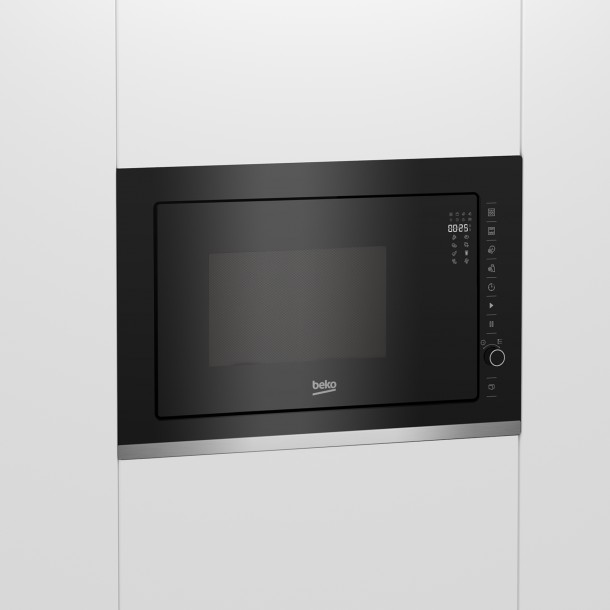 Micro-ondas BEKO BMGB 25333X Preto com tira Inox - 25 Lts