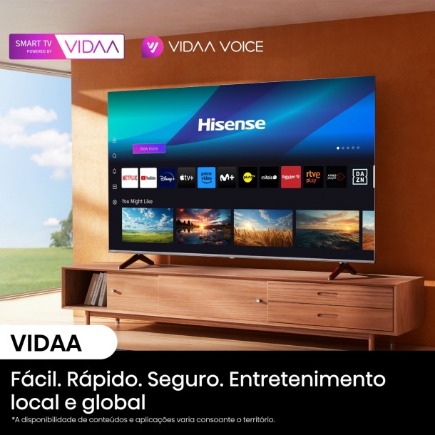 Tv HISENSE 55A6Q 55" 4K Ultra HD Dolby Vision AI 4K Upscaller