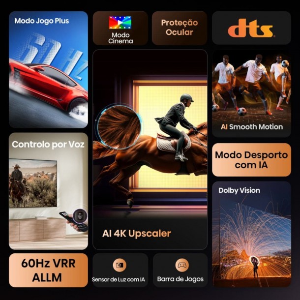 Tv HISENSE 43A6Q 43" 4K Ultra HD Dolby Vision AI 4K Upscaller