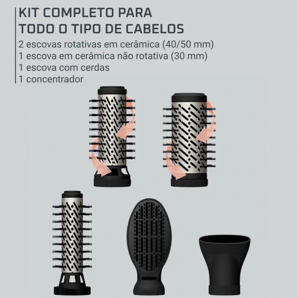 Escova Rotativa Brush Activ ROWENTA UB9540FO