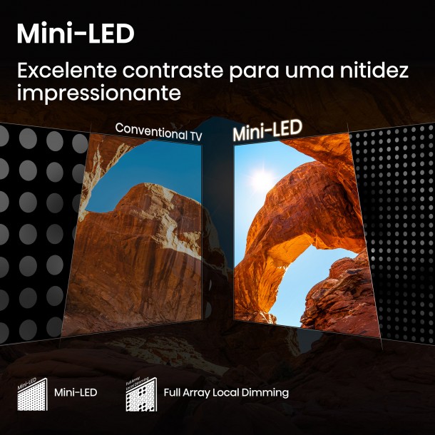 Tv Uled HISENSE 55U7Q 55" Mini-LED 4K Ultra HD