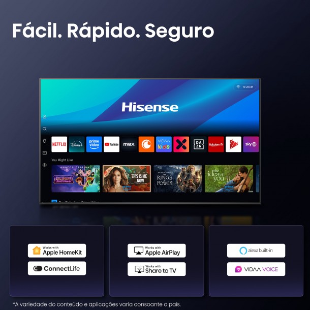 Tv Uled HISENSE 55U7Q 55" Mini-LED 4K Ultra HD