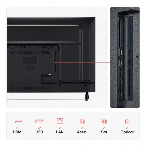 TV 55" LG 55UA73006LA IPS 4K Ultra HD 60Hz