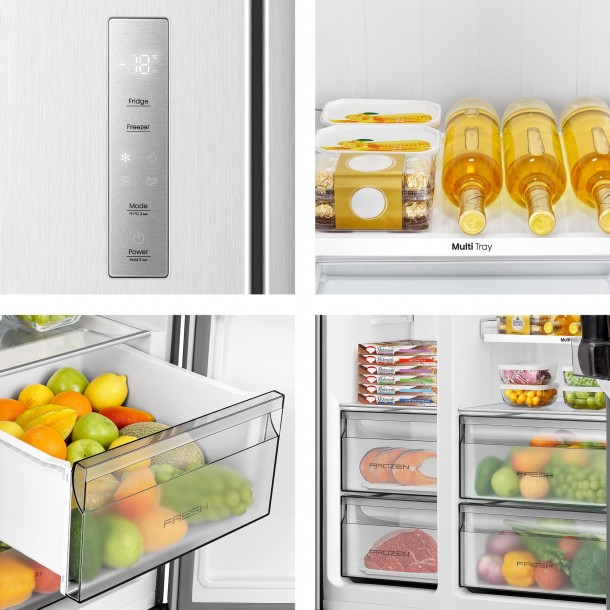 Frigorfico Americano HISENSE RS3P558NEIE - 544 L - Total No Frost