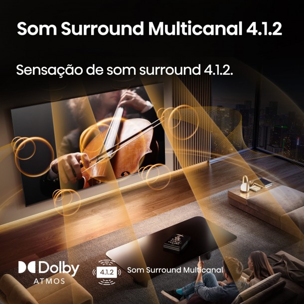 Tv Uled HISENSE 55U8Q 55" Mini-LED 4K Ultra HD