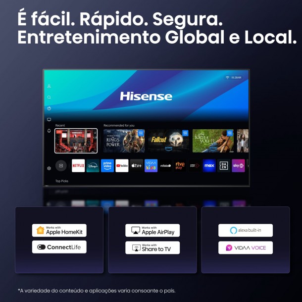 Tv Uled HISENSE 55U8Q 55" Mini-LED 4K Ultra HD