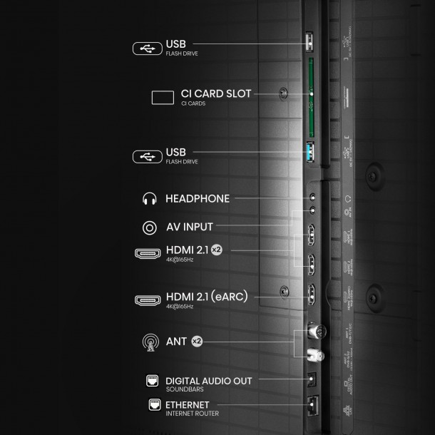 Tv Uled HISENSE 65U8Q 65" Mini-LED 4K Ultra HD
