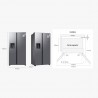 Frigorfico Americano SAMSUNG RS70F64KETEF - 640Lts -  No Frost