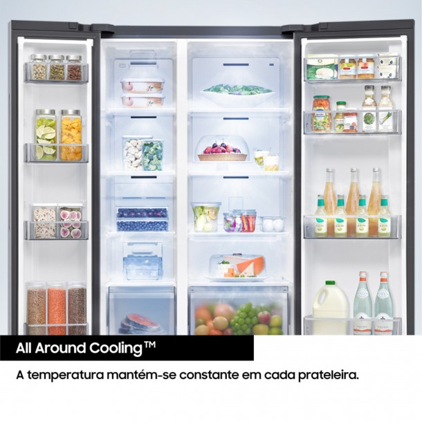 Frigorífico Americano SAMSUNG RS70F64KETEF - 640Lts - No Frost Frigorífico Americano SAMSUNG RS70F64KETEF - 640Lts - No Frost