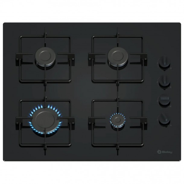 Placa Gs Butano  BALAY 3ETG 464SB CRISTAL - 4 Zonas