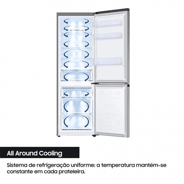 Combinado Samsung RB34C600ESA - 344Lts - Look Inox