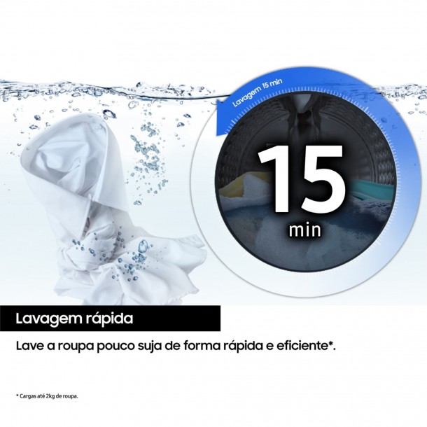 Mquina Lavar Roupa SAMSUNG WW90FG3M05AWEP - 9 Kg - 1400 Rpm