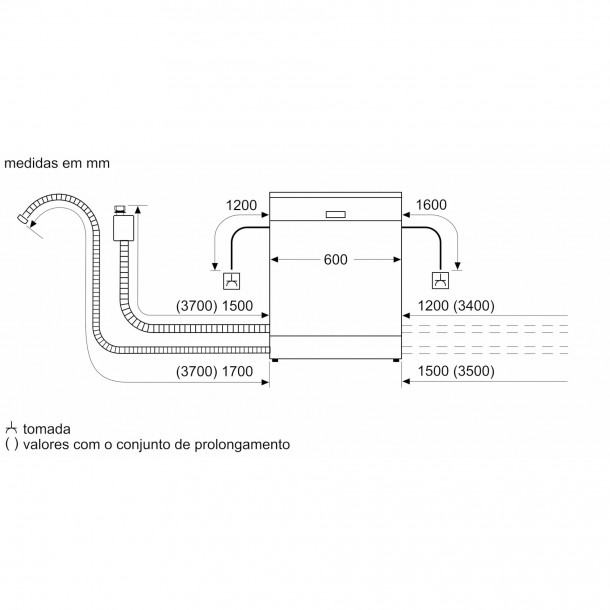 M�quina Lavar Loi�a BALAY 3VS5011IA - 13 Conjuntos - INOX