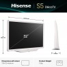 QLED HISENSE 32S5Q -  32" Smart Tv - Branco