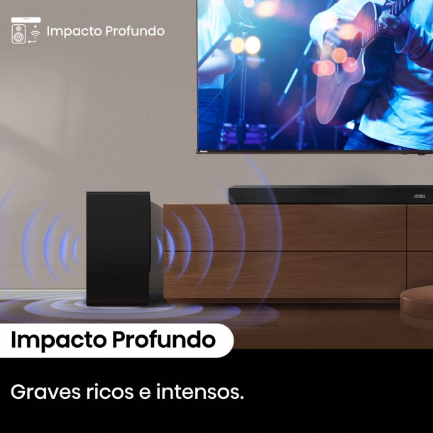 Barra Som HISENSE AX5100Q Dolby Atmos - 580W
