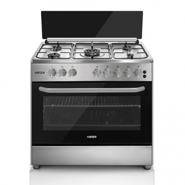 Fog�o a G�s Butano/Propano com Forno El�trico HAEGER GC-SS9.021B