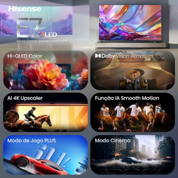 Qled Tv HISENSE 65E7S 65" Qled 4K Ultra HD Quantum Dot
