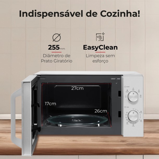 Micro-ondas FLAMA 1809FL - Cinza - 20Lts