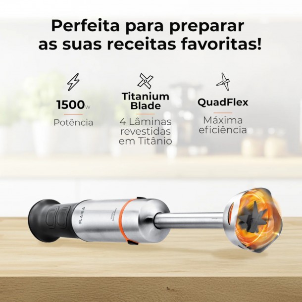 Varinha FLAMA P� Inox 2044FL - 1500W
