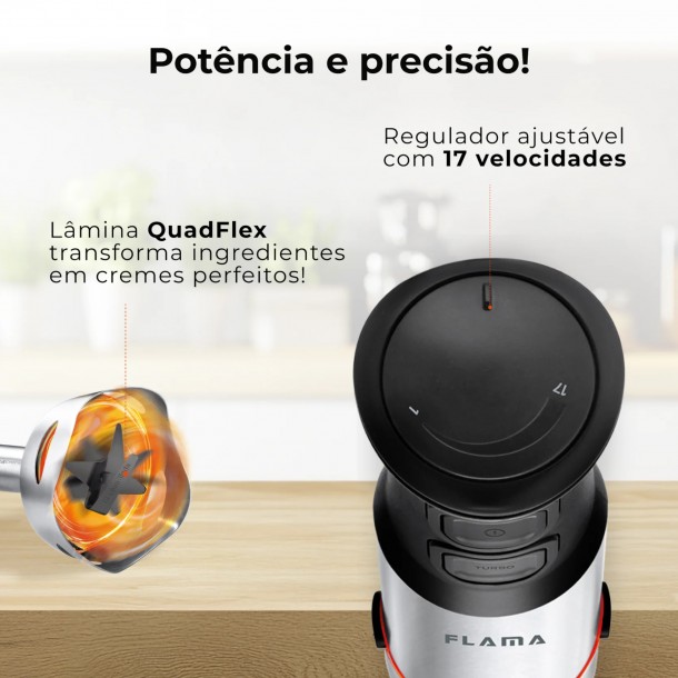 Varinha FLAMA P� Inox 2044FL - 1500W