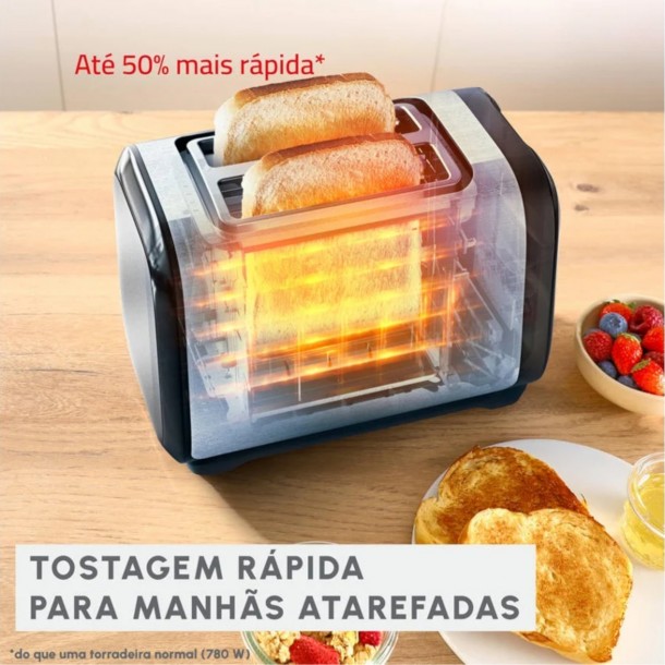Torradeira MOULINEX Subito 5 - LT5S0DE0 - 1200W