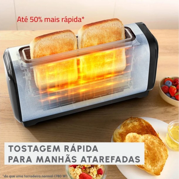 Torradeira MOULINEX LS5S0DE0 (1400w - Inox)