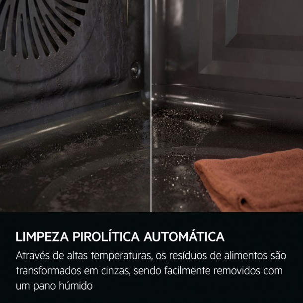 Forno El�trico AEG TE8PB731AT - Pirol�tico - Preto Mate