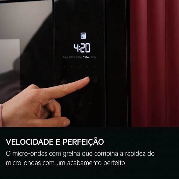 Micro-ondas Encastrar com Grill AEG OMB6G261TT PRETO MATE