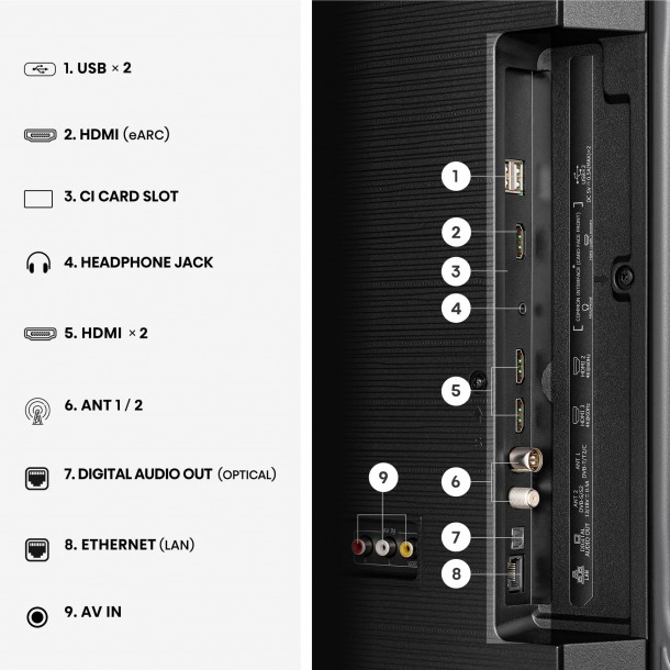 Tv HISENSE 43A6S 43" 4K Ultra HD Dolby Vision AI 4K Upscaller