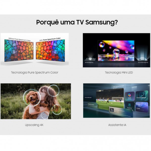 TV SAMSUNG 55"  Mini-LED UHD 4K TU55M70HAUXXC